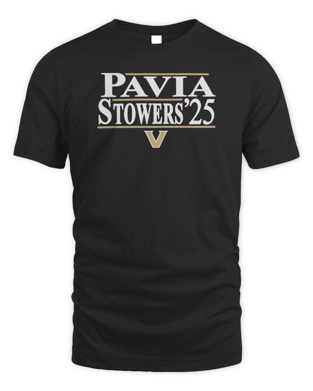 Diego Pavia x Eli Stowers Vanderbilt Black Ticket Tee