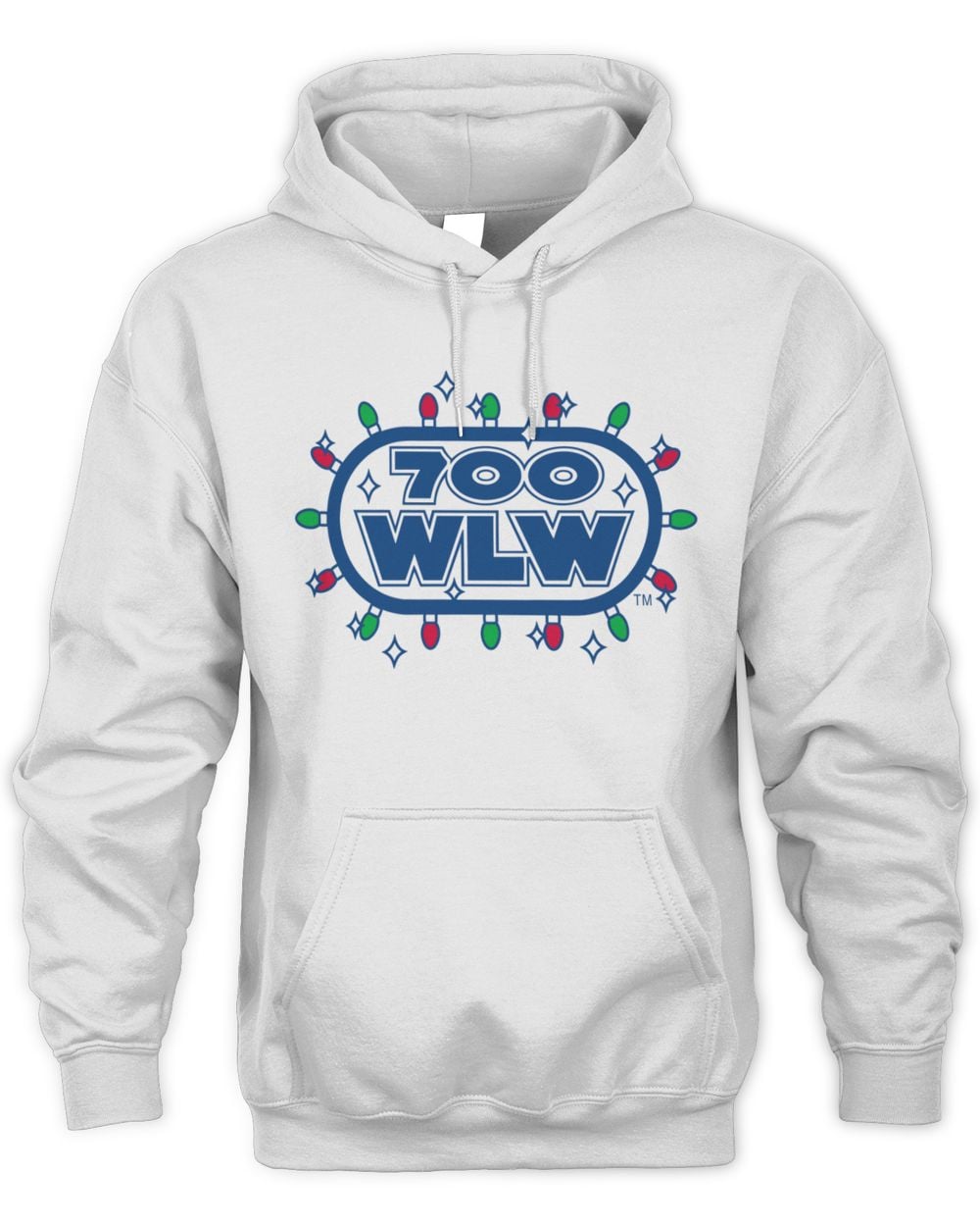 Cincy Shirts Shop 700 WLW Christmas Lights Hoodie Sweatshirt
