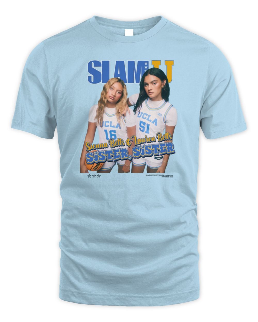 SLAM Cover Sienna + Lauren Betts Tee