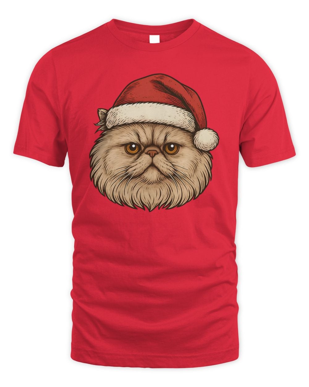 Persian Cat Face Christmas T Shirt