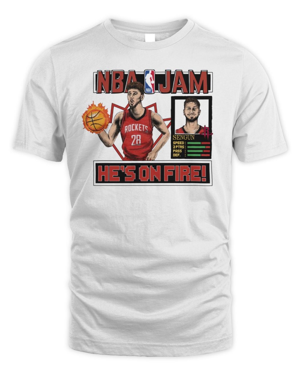 NBA Jam Rockets Alperen Sengun Official T Shirt