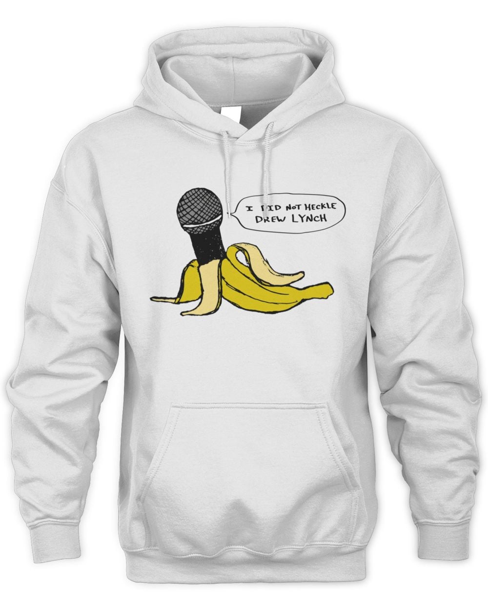 Drew Lynch Merch Micronana Hoodie White