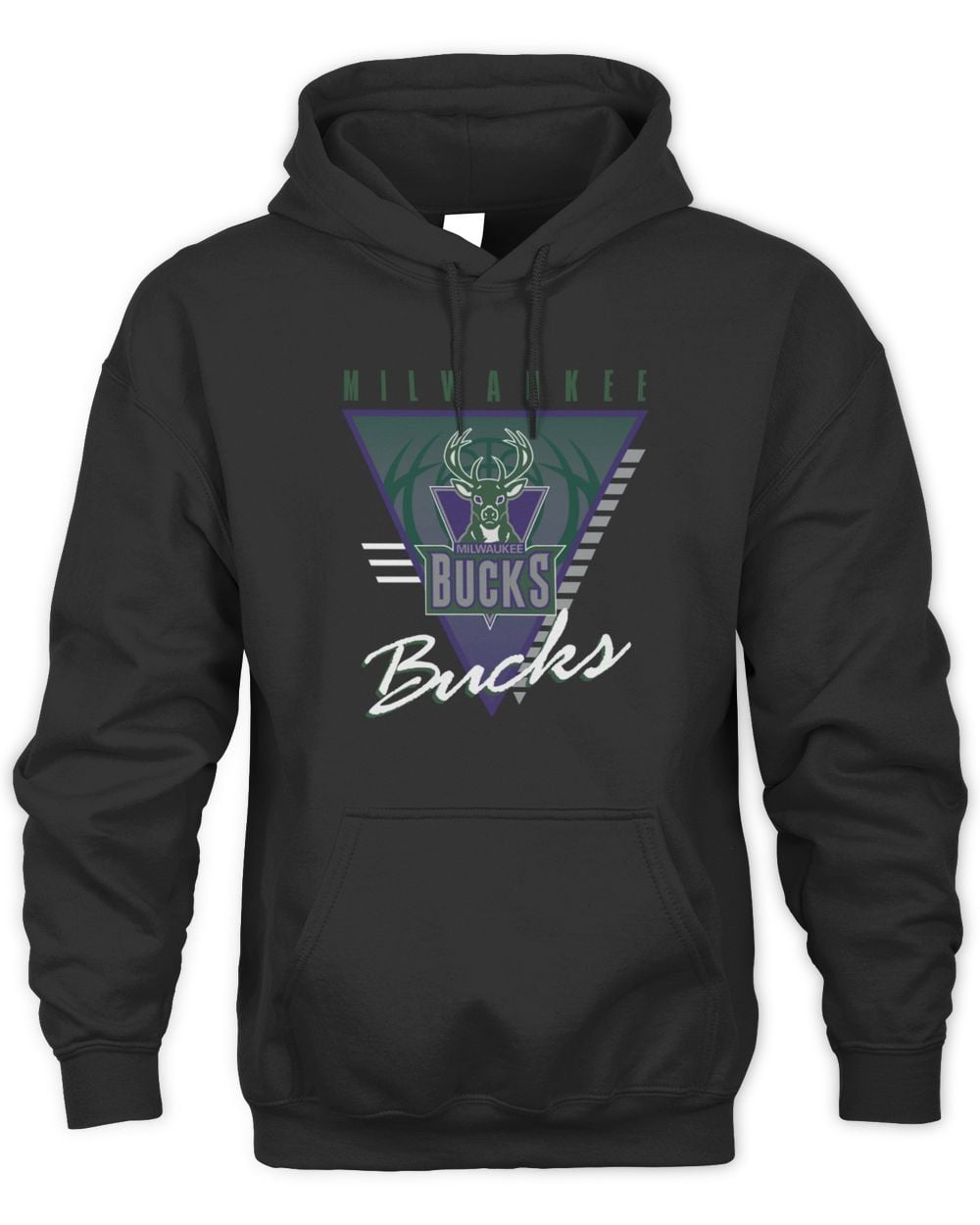 Milwaukee Bucks Worldwide Collection Tri-Logo Hoodie Sweatshirt
