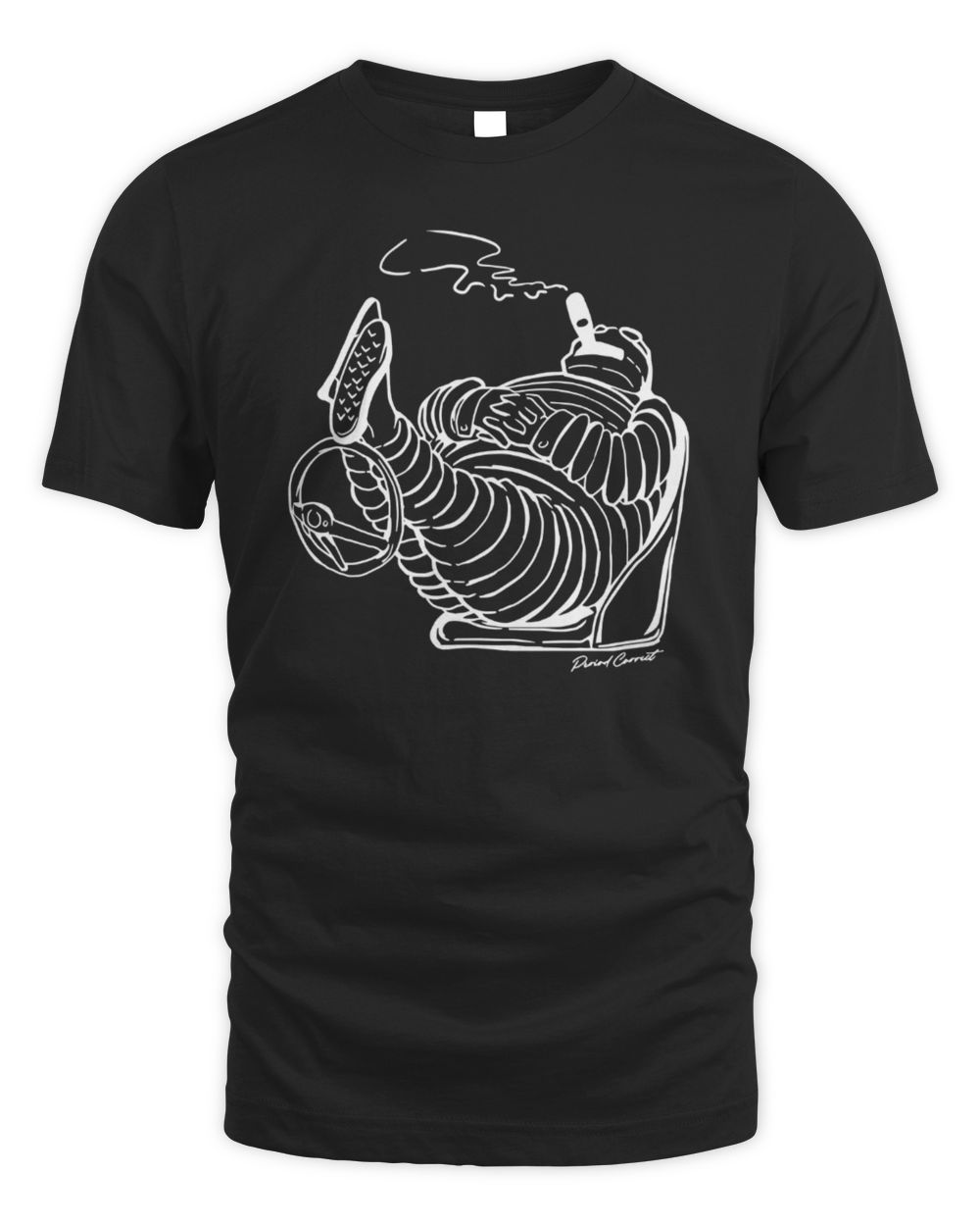 Period Correct Tyred Tee Black