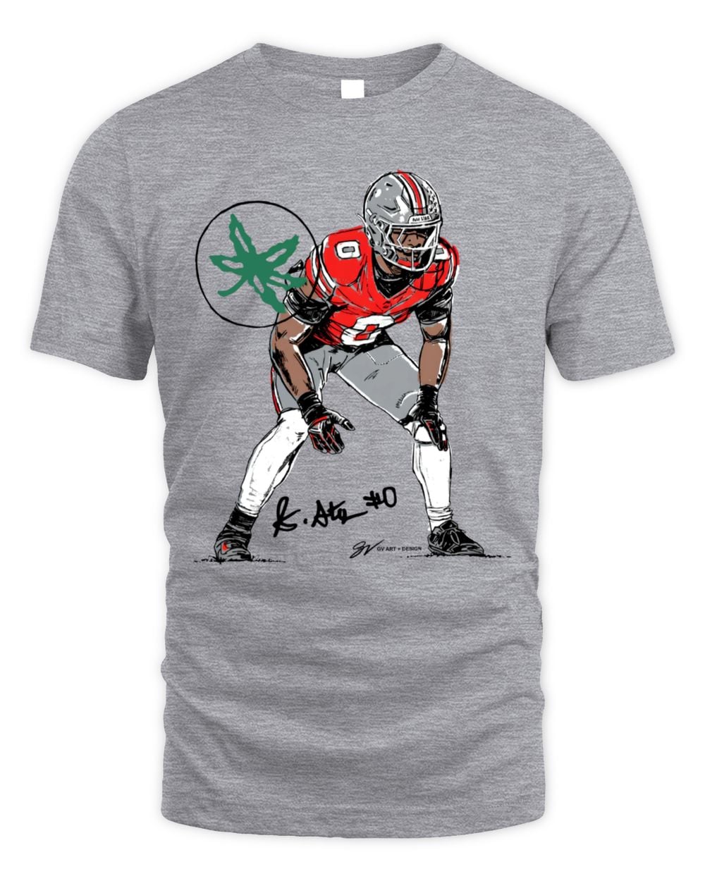 Ohio State Buckeyes GV Art & Design #0 Sonny Styles T-Shirt