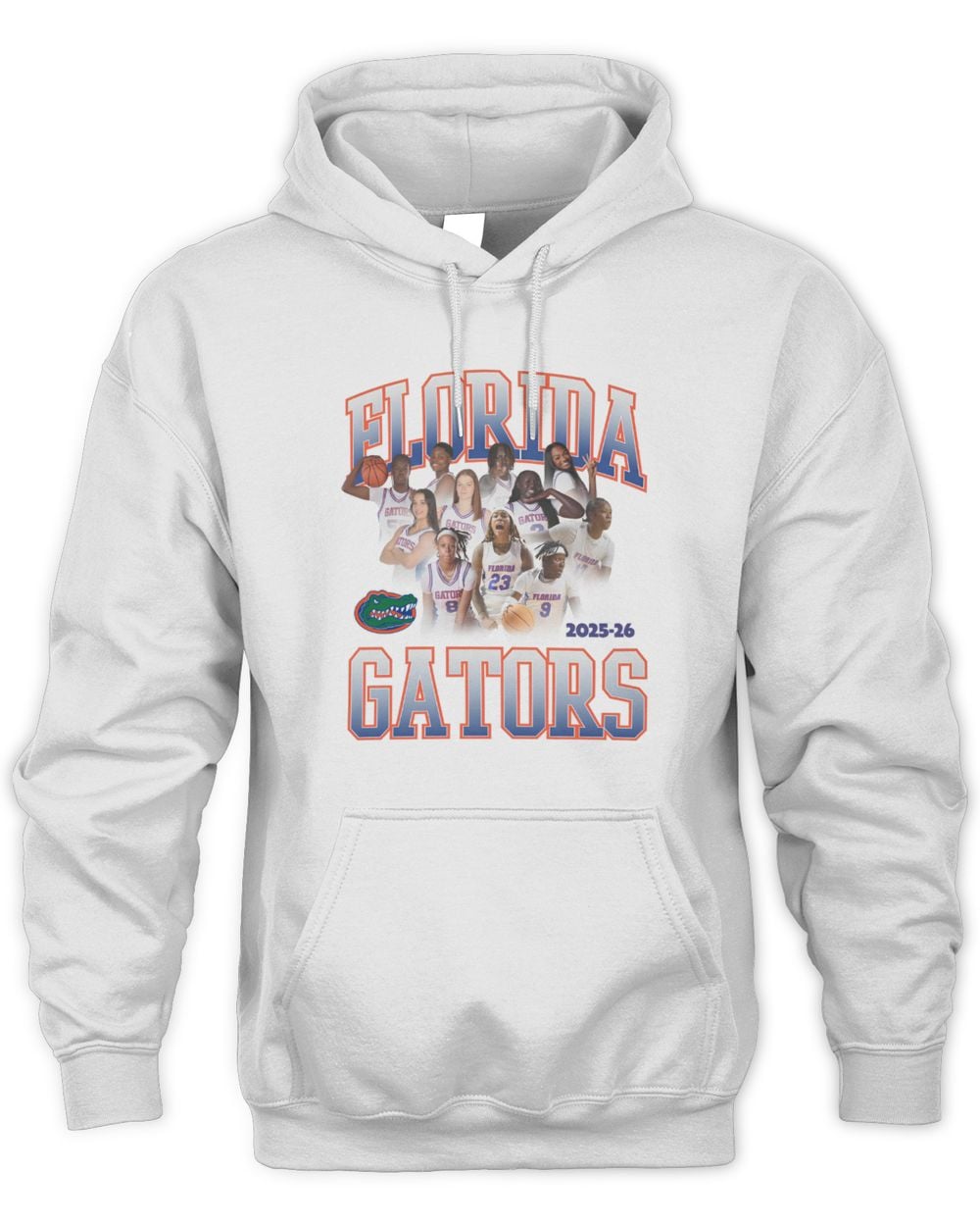 Florida Women’s Basketball Florida 2025-2026 Florida Women’s Basketball White Team Hoodie Sweatshirt