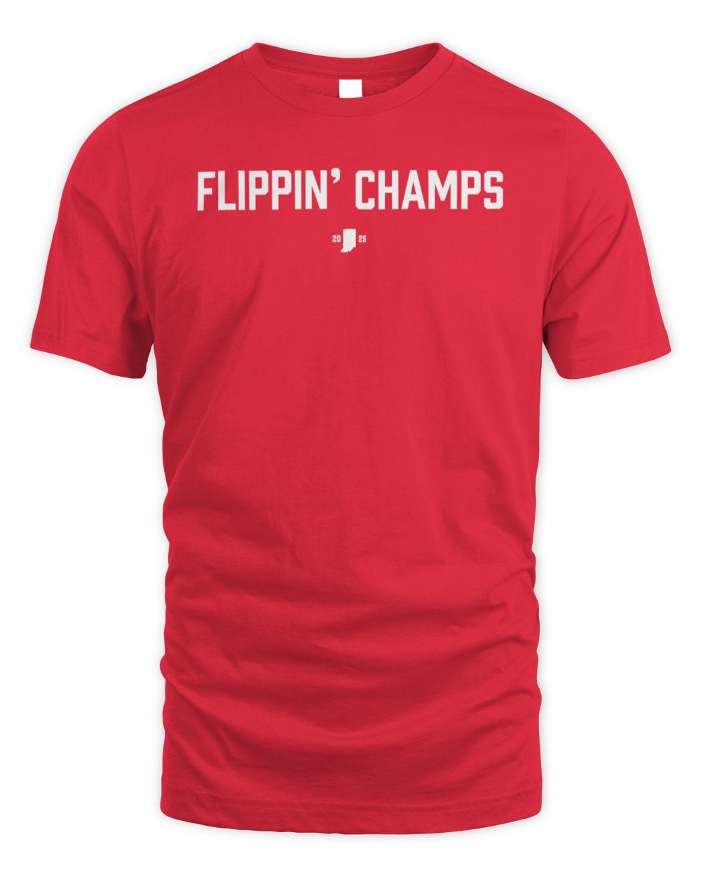 Hoosiers Connect Flippin' Champs T-Shirt Red