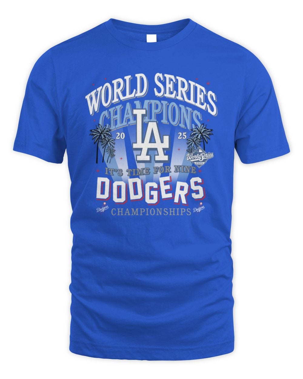 Men's '47 Royal Los Angeles Dodgers 2025 World Series Champions Spotlights T-Shirt