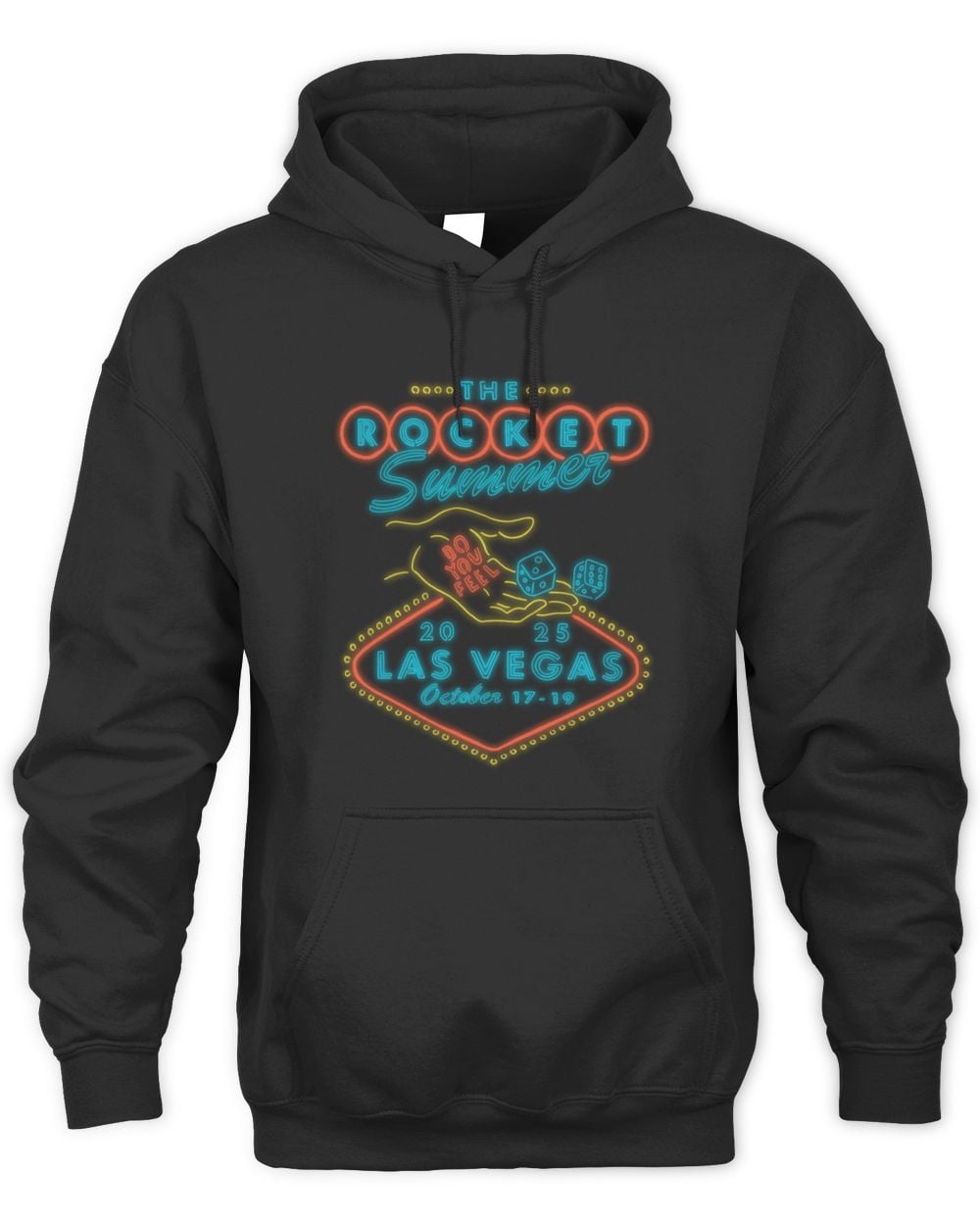 The Rocket Summer Exclusive WWWY Las Vegas Black Hoodie Sweatshirt