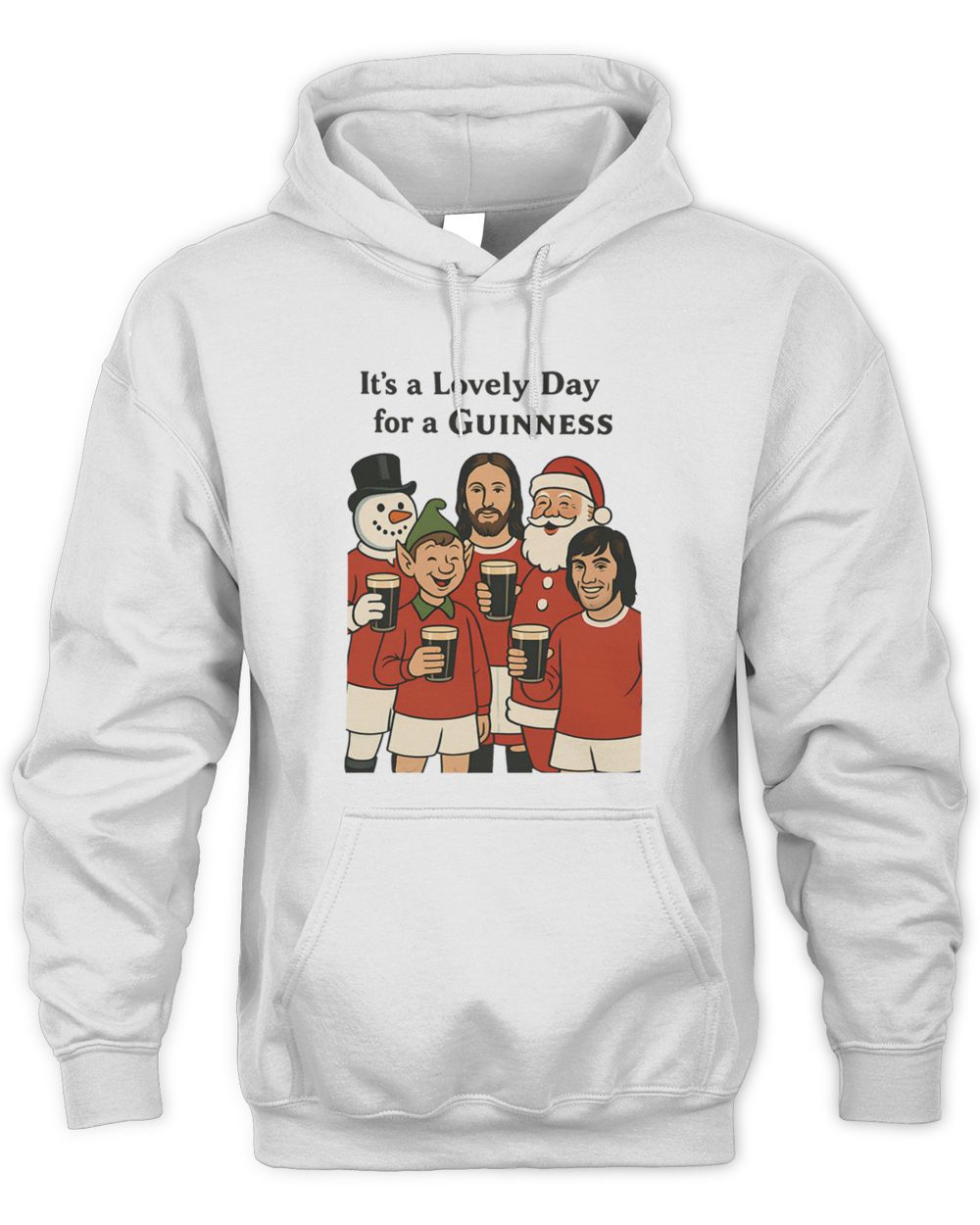 Its A Lovely Day For A Guinness Man United Christmas Hoodie