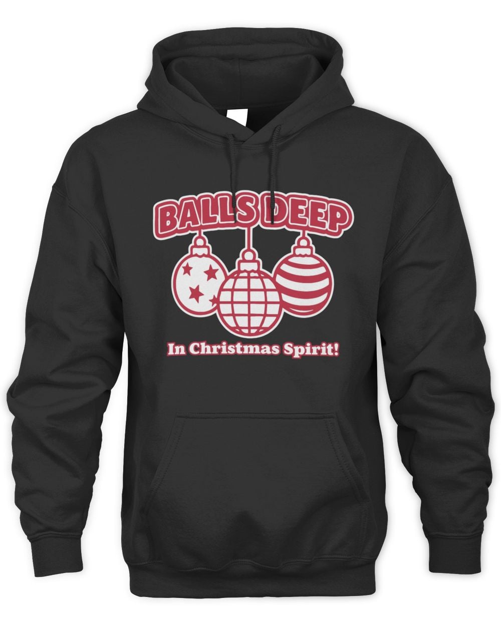 Bullzerk Shop Balls Deep In Christmas Spirit Hoodie