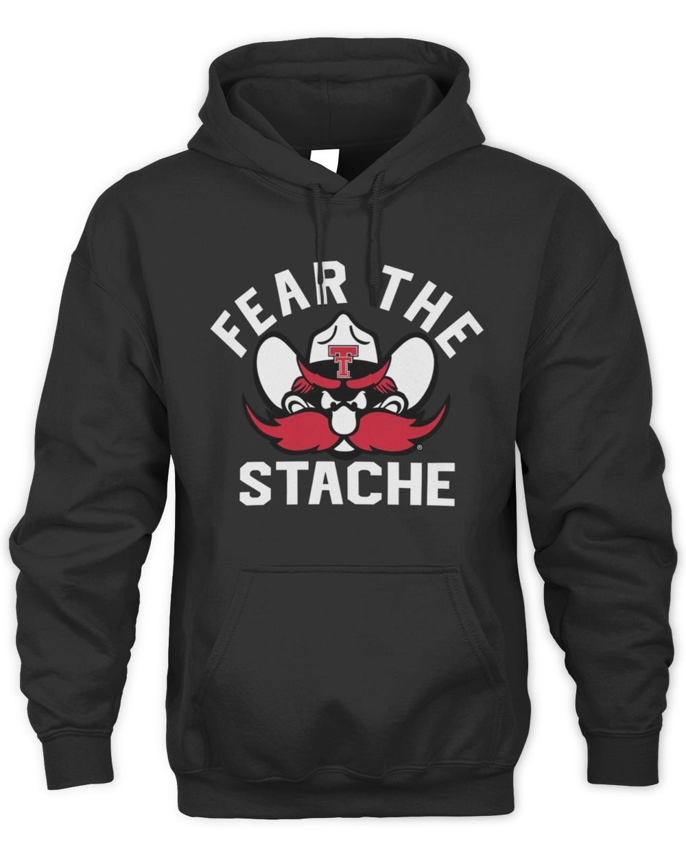 Texas Tech Red Raiders Official Football Nil "Fear The Stache" Jacob Rodriguez Hoodie