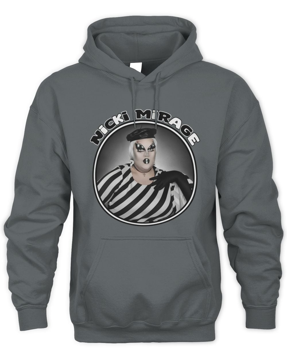 Nicki Mirage Merch Striped Collection Hoodie Sweatshirt