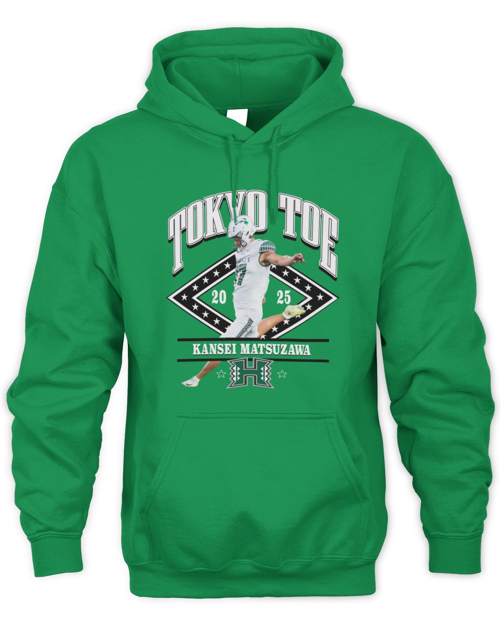 Kansei Matsuzawa Hawaii Irish Green Illustrated Hoodie Sweatshirt