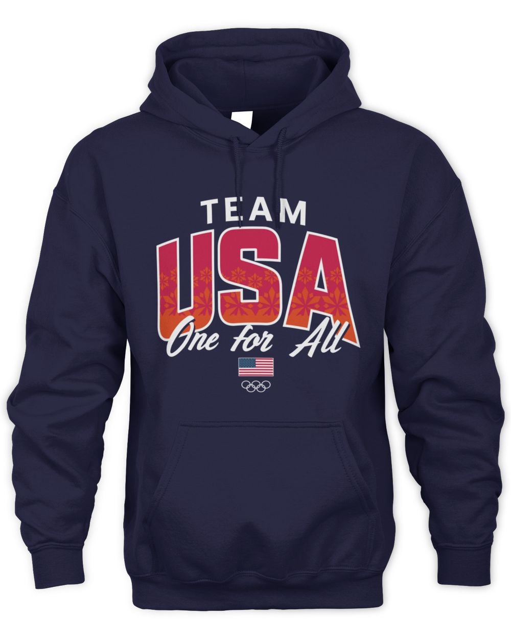 Men's Navy Team USA One For All Hoodie Sweatshirt