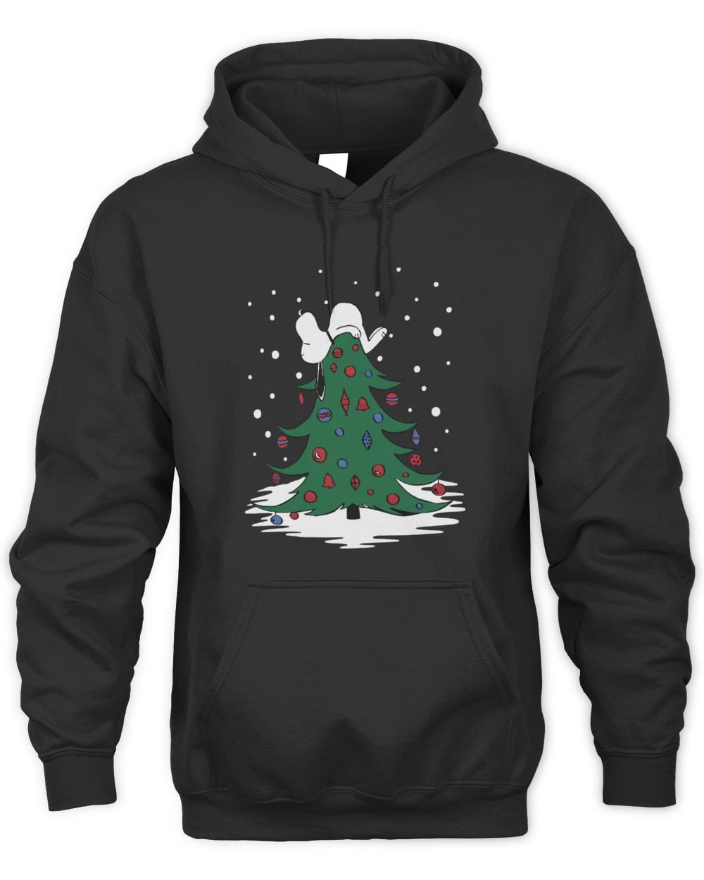 Peanuts Snoopy Sleeping Christmas Tree Hoodie Sweatshirt
