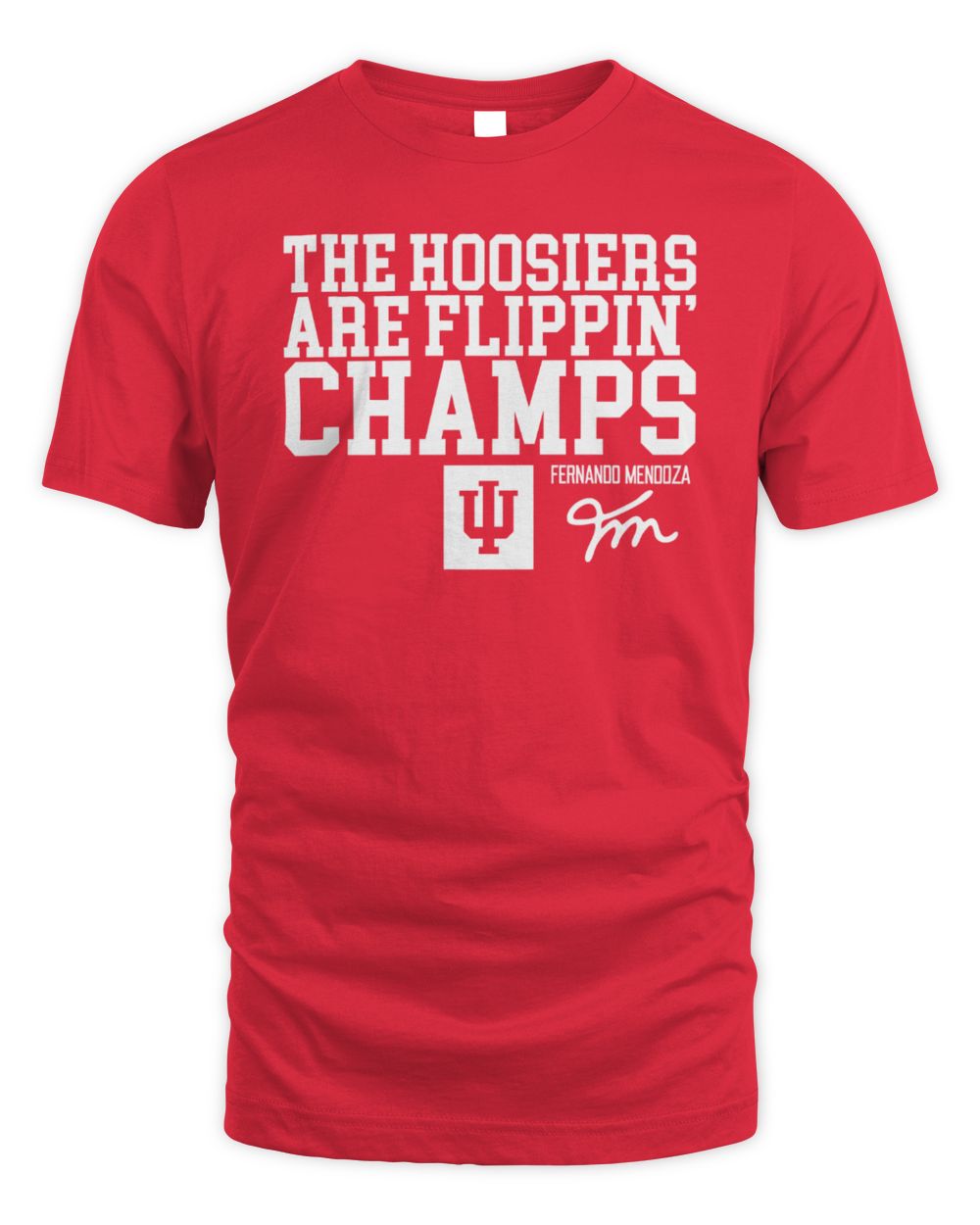 Indiana Hoosiers Football Fernando Mendoza The Hoosiers Are Flippin' Champs Tee