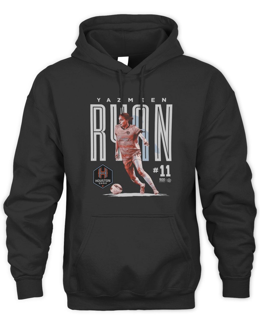 Men's 500 Level Yazmeen Ryan Houston Dash Player Bitmap Graphic Hoodie Sweatshirt