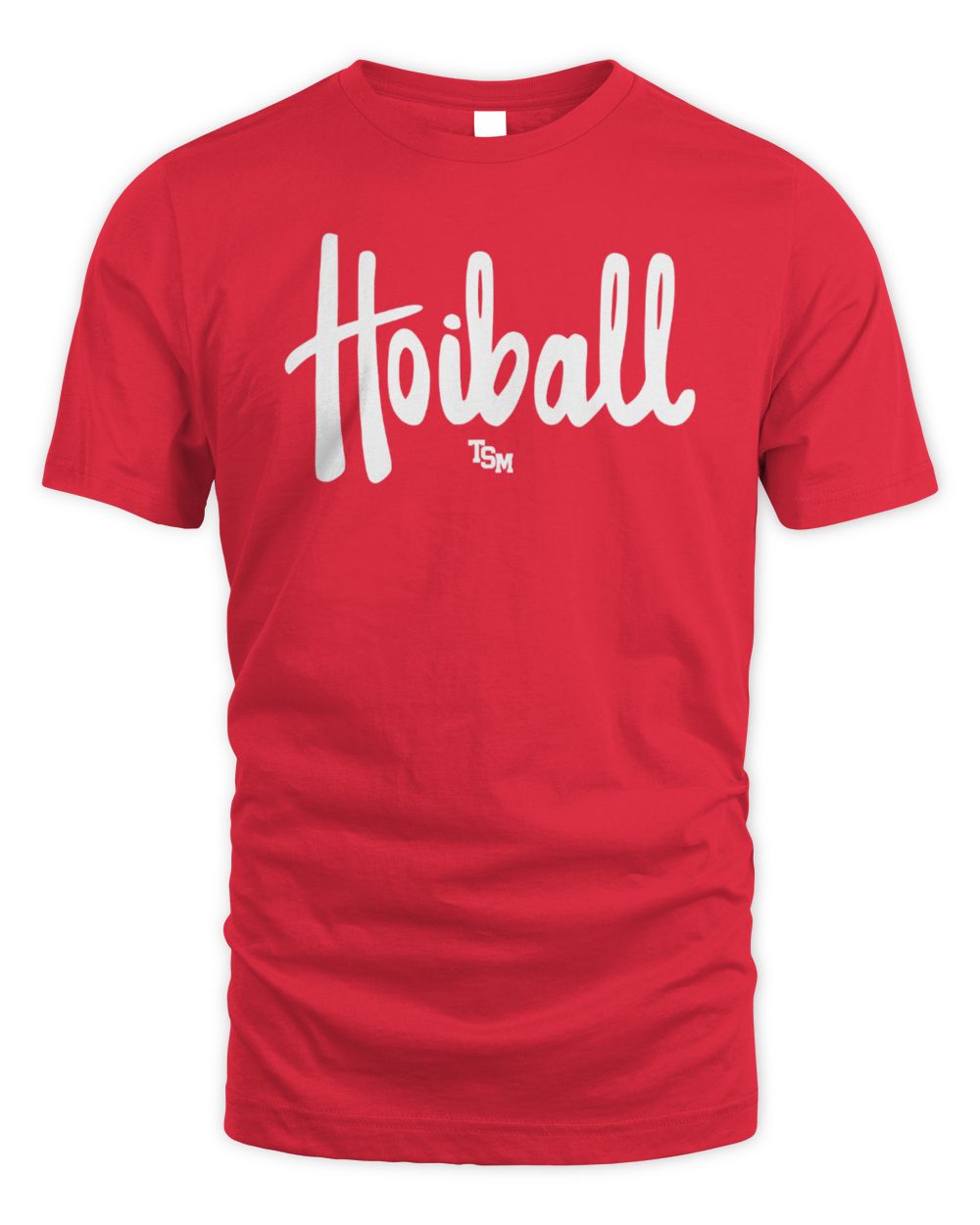 Two Seam Merch Hoiball Script T-Shirt Red