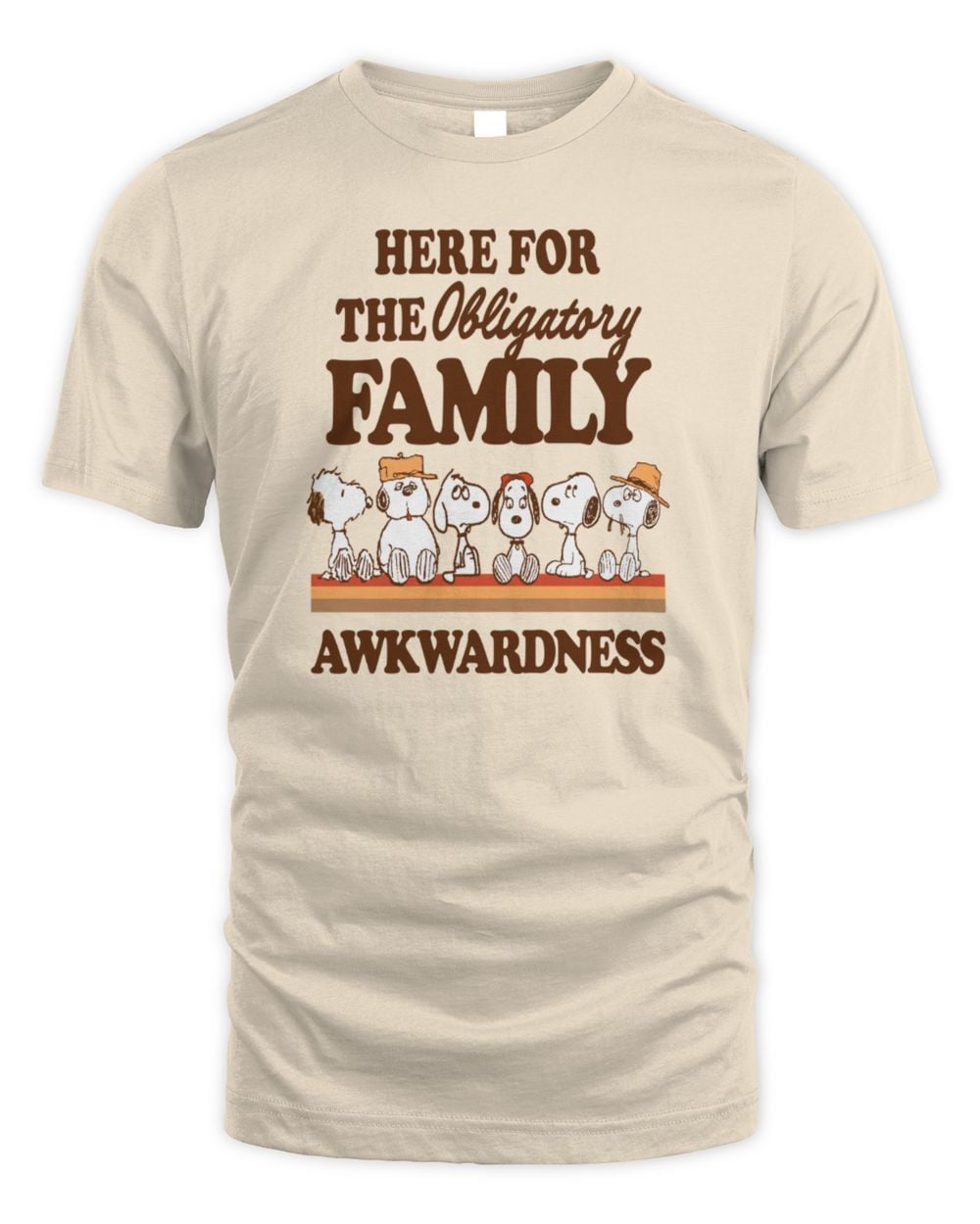 Peanuts Here For The Family Tee