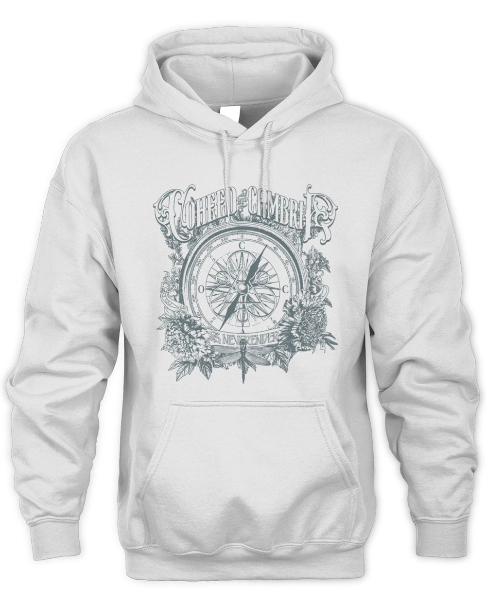 Coheed And Cambria Merch White Compass Hoodie