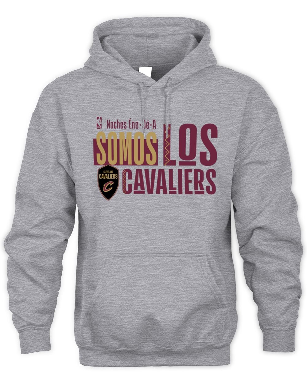 Men's Gray Cleveland Cavaliers Noches Training Hoodie Sweatshirt