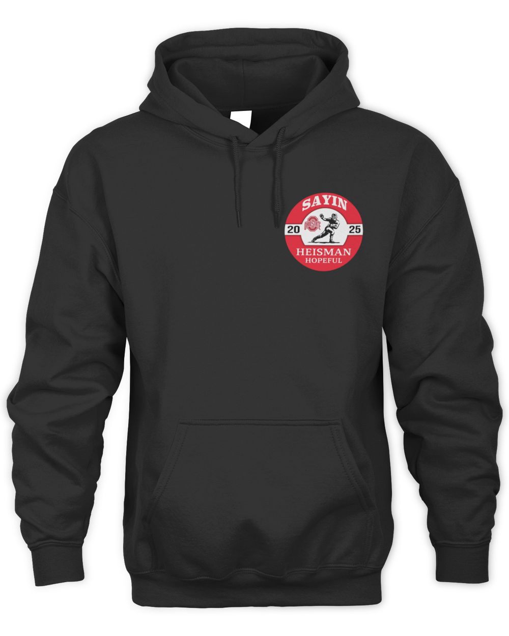 Julian Sayin Ohio State Black Heisman Button Hoodie Sweatshirt