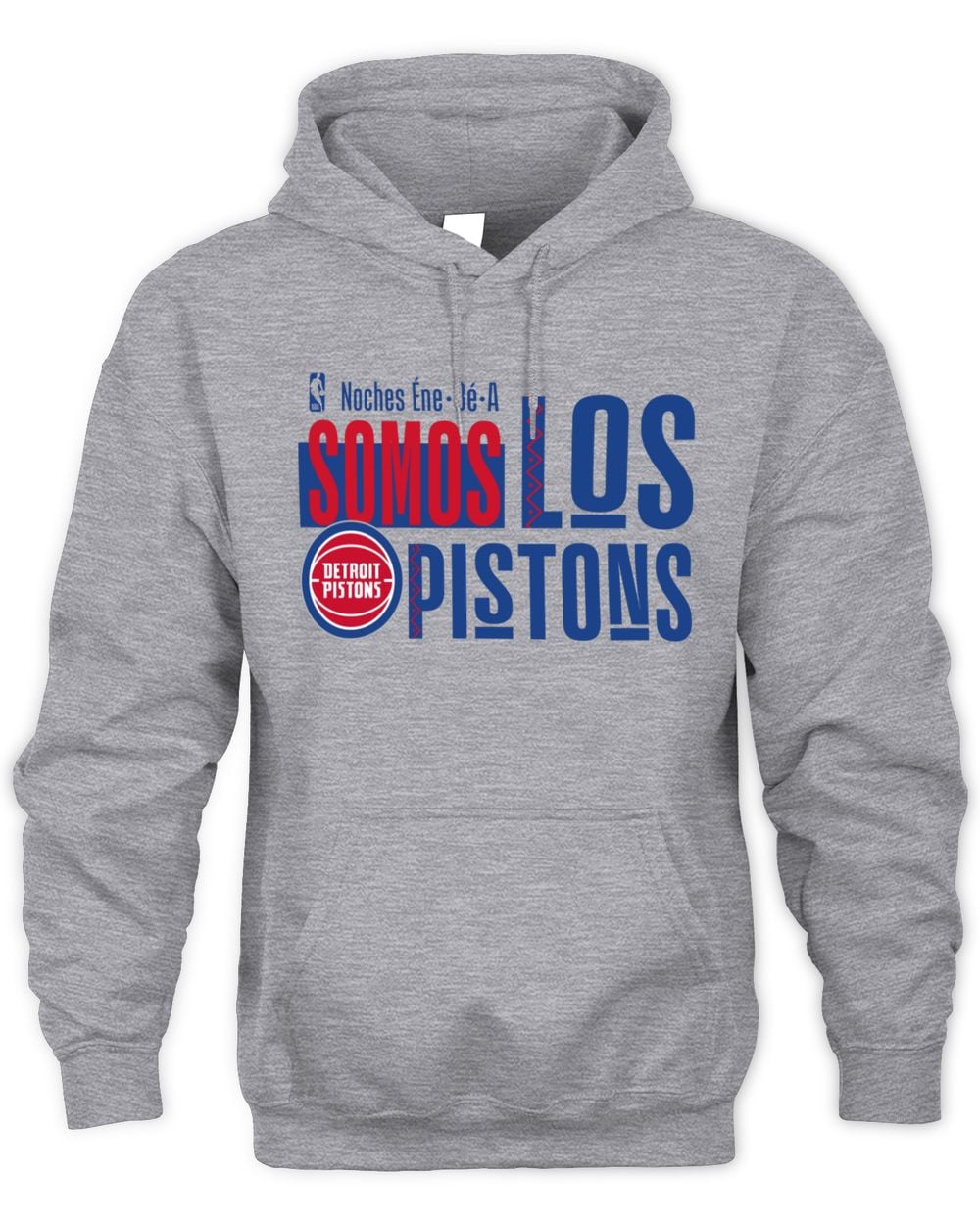 Men's Gray Detroit Pistons Noches Training Hoodie Sweatshirt