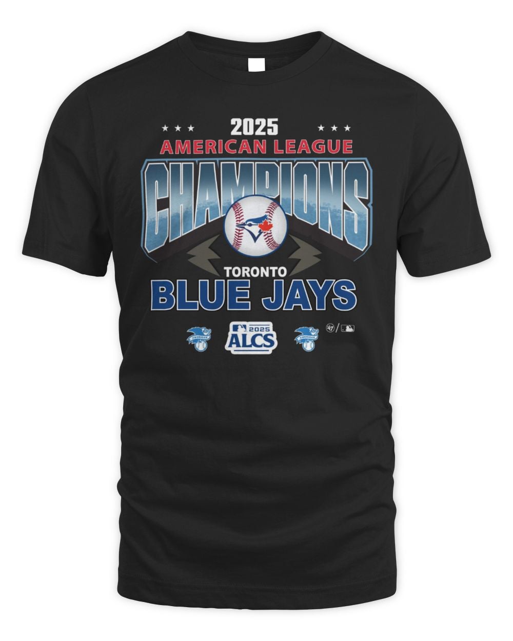 Official Toronto Blue Jays MLB 2025 ALCS Champions ’47 Tee Shirt