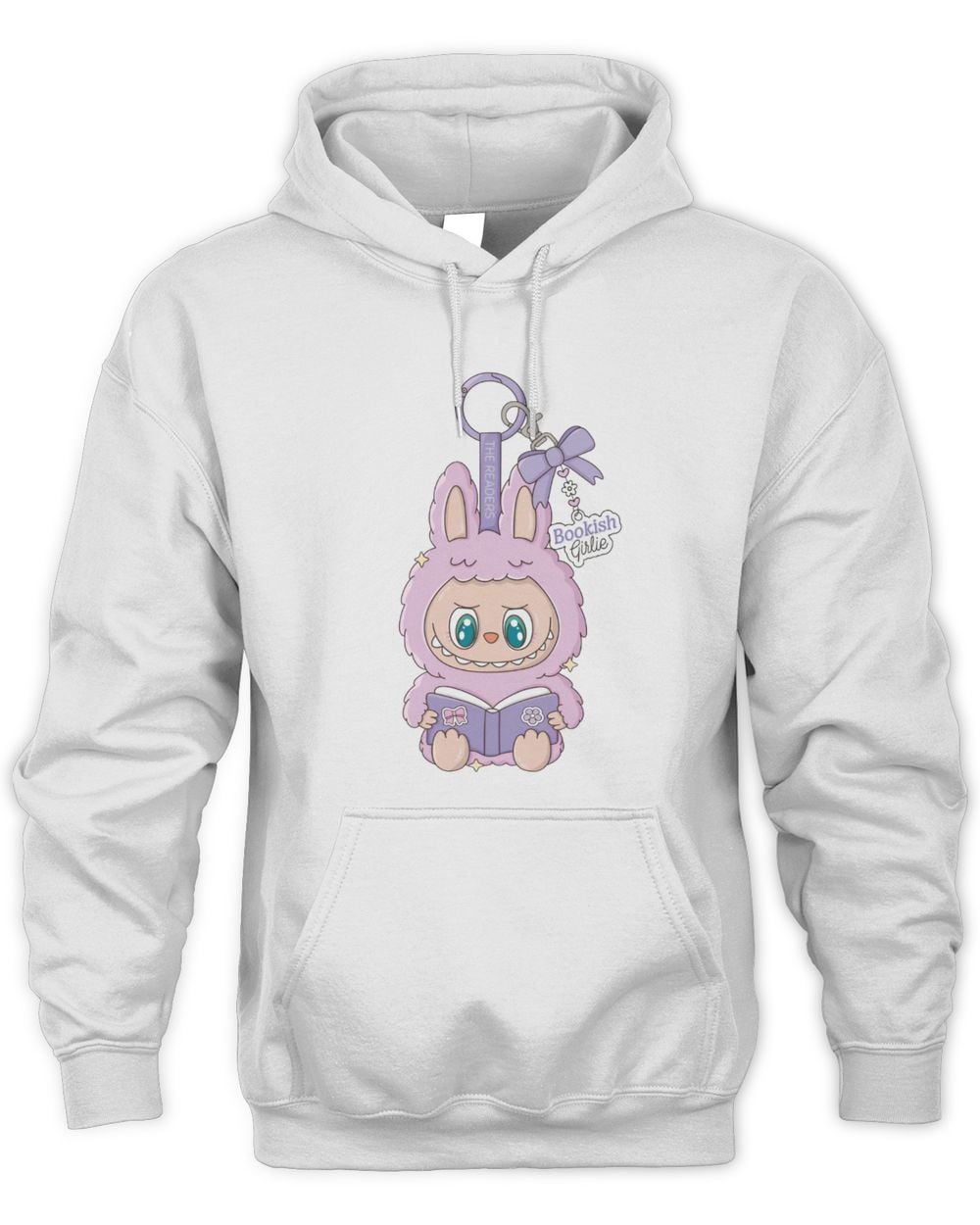 Sew Bonita Bookish Monster Hoodie White