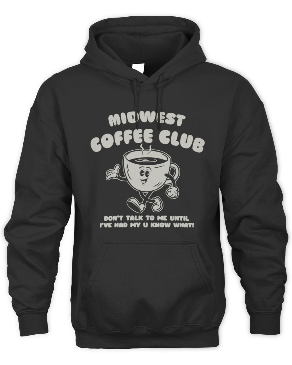 Black Midwest Coffee Club Hoodie Sweatshirt