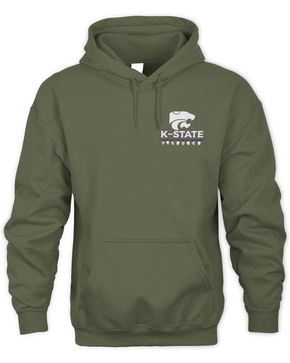 Men's Kansas State Wildcats Merry Christmas Tree Hoodie Sweatshirt