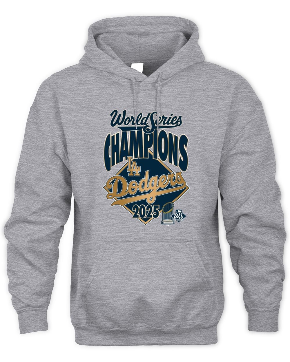 Men's Fanatics Los Angeles Dodgers 2025 World Series Champions Locker Room Replica Hoodie Sweatshirt