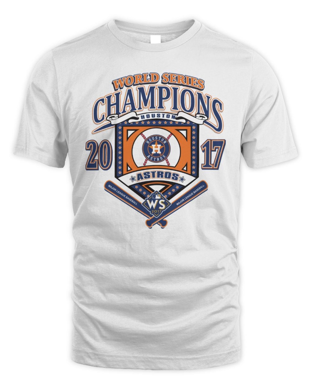 Men's White Houston Astros Cooperstown Collection World Series Champions T-Shirt