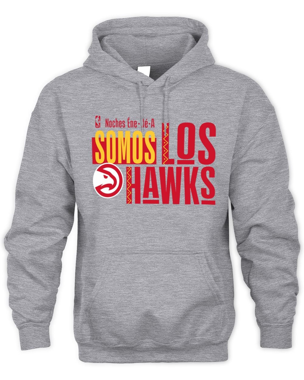 Men's Gray Atlanta Hawks Noches Training Hoodie Sweatshirt