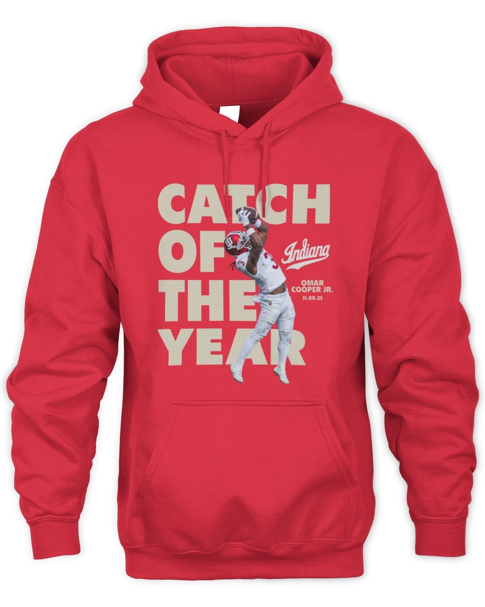 Omar Cooper Jr. Indiana Crimson Catch of the Year Hoodie Sweatshirt