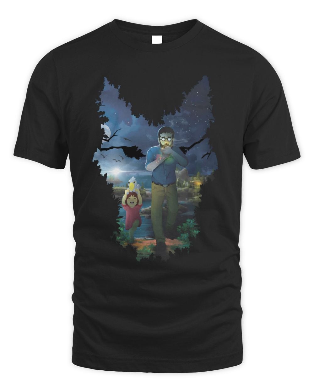 The Adventure Game Merch The Night Is Grey Official T Shirt