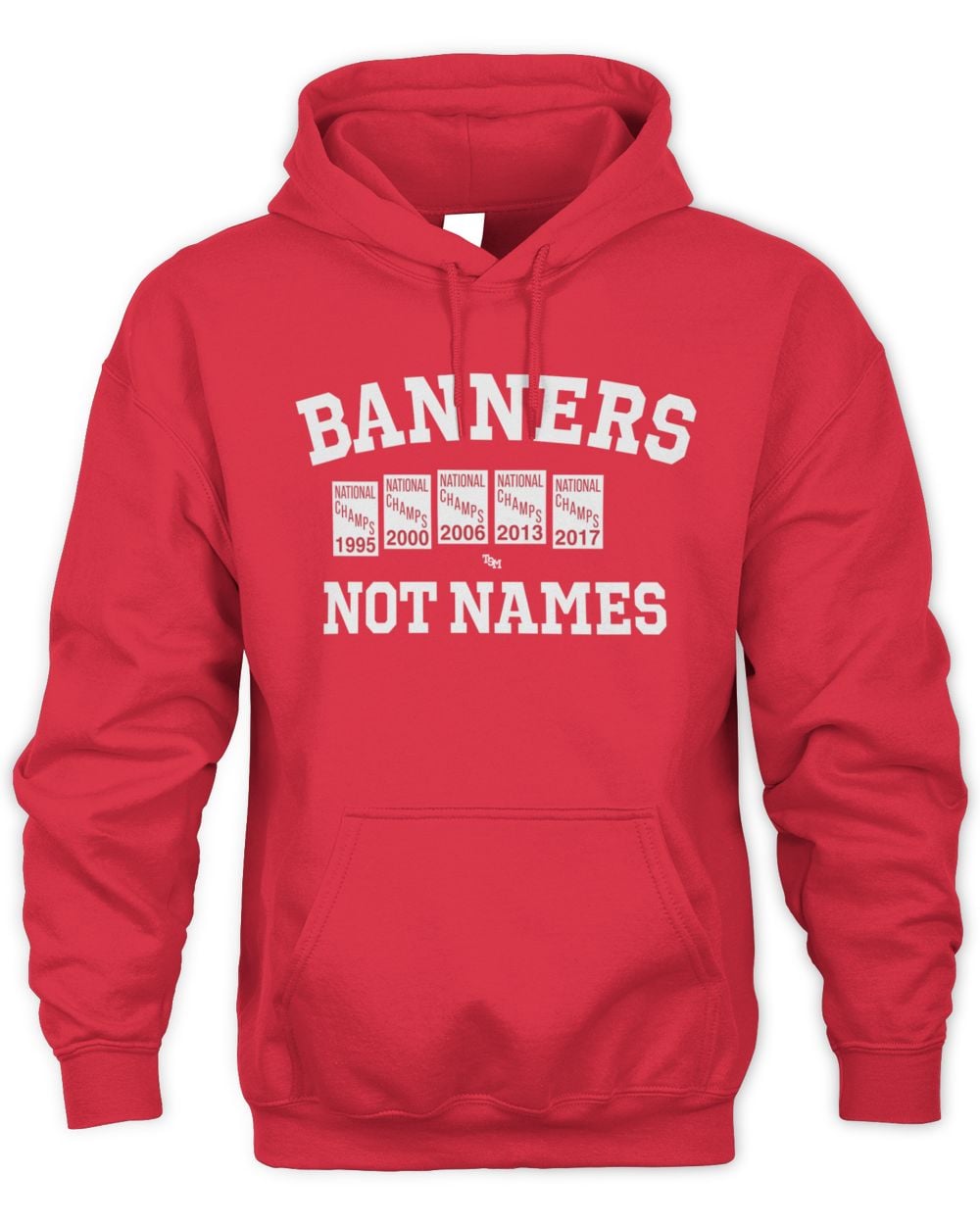 Red Two Seam Merch Banners Not Names Hoodie Sweatshirt