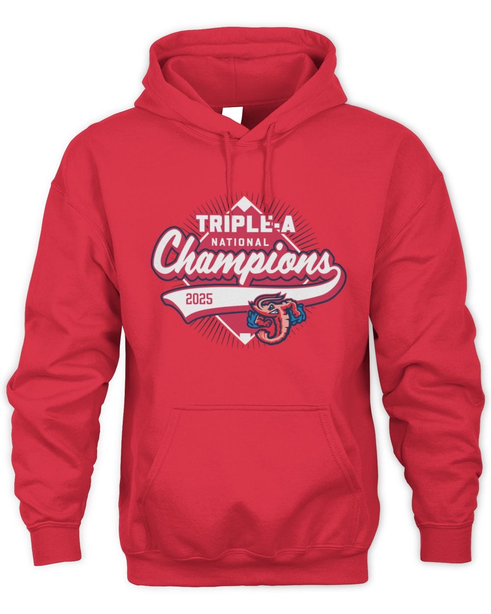 Jacksonville Jumbo Shrimp 2025 AAA National Champions Hoodie Red