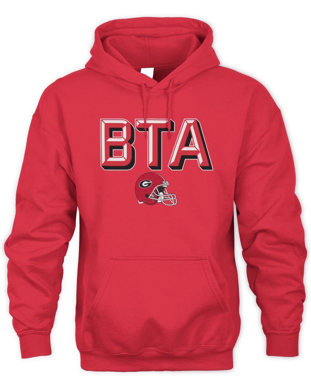 Red Georgia Bulldogs Football BTA Hoodie Sweatshirt