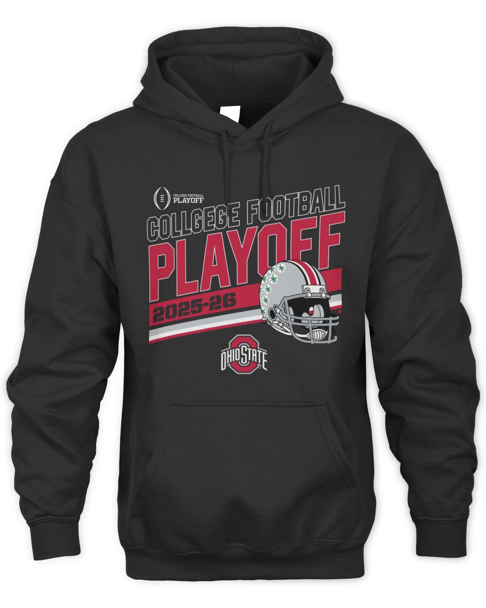 Ohio State Buckeyes Football 2025 CFP Stripe Hoodie