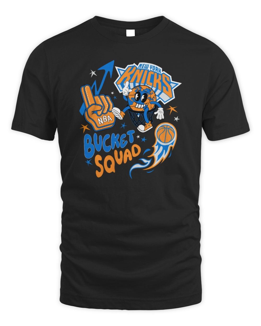 NBA X BKTSQD New York Knicks Buckie Black Tee
