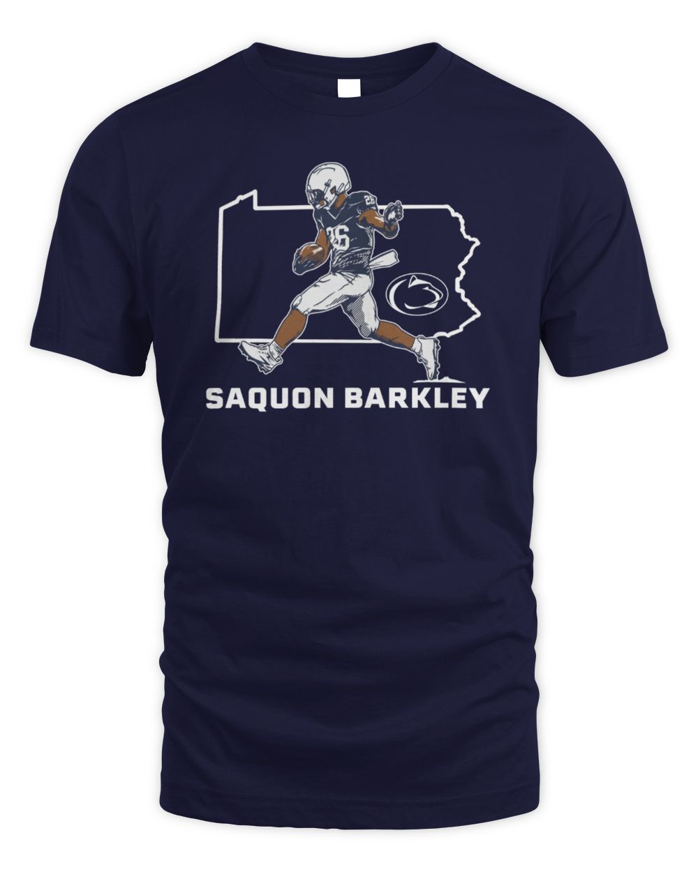Penn State Nittany Lions Football Saquon Barkley State Star Tee
