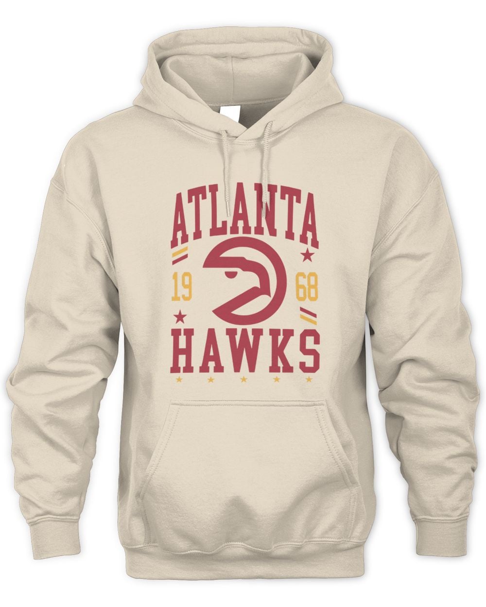 Atlanta Hawks 1972-1995 Hardwood Classics Chrome White Hoodie Sweatshirt
