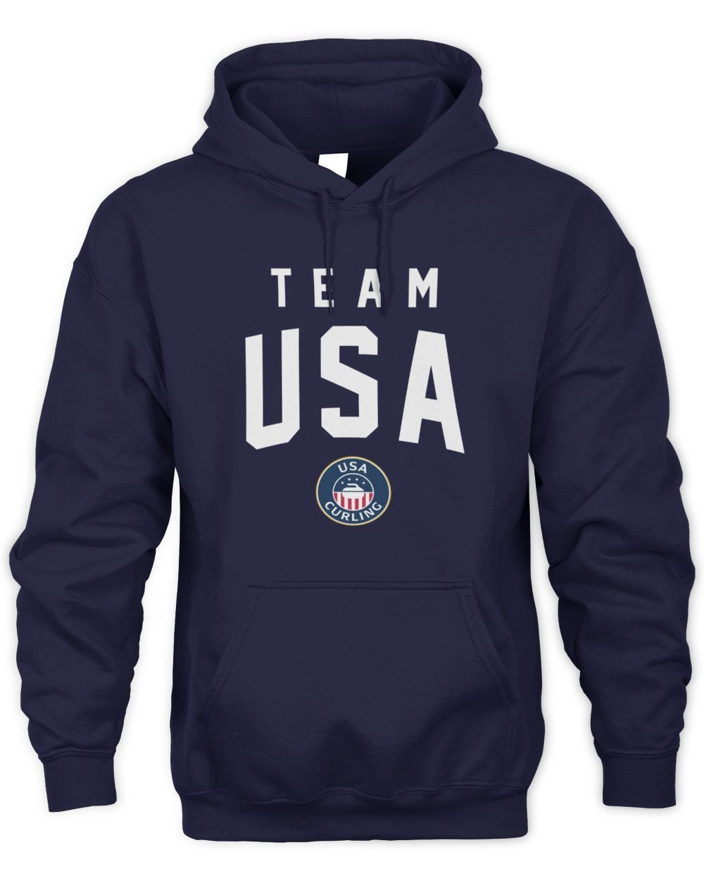 Men's Navy Team USA Curling Legacy Hoodie Sweatshirt