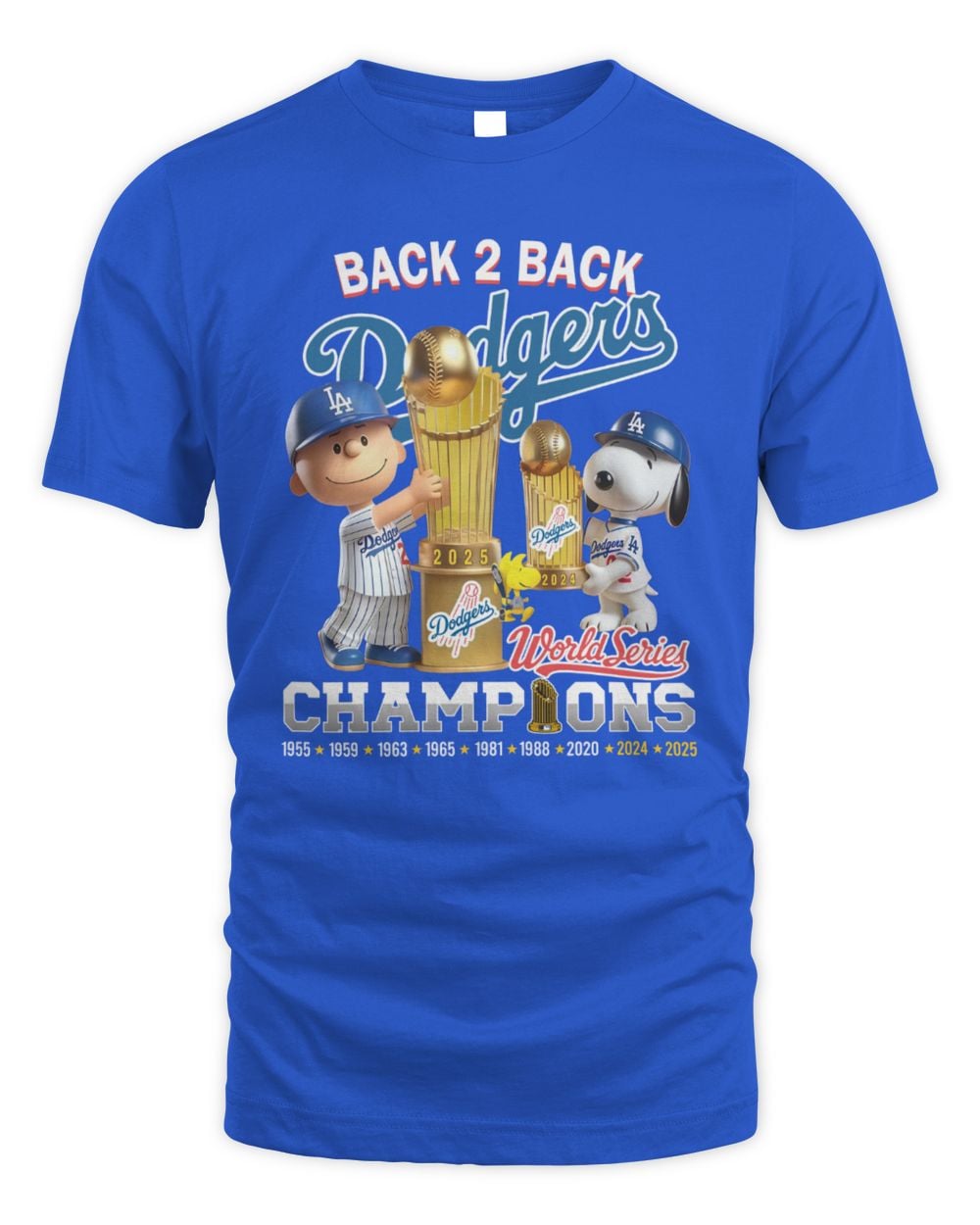 Snoopy x Dodgers 2025 World Series Champions T-Shirt