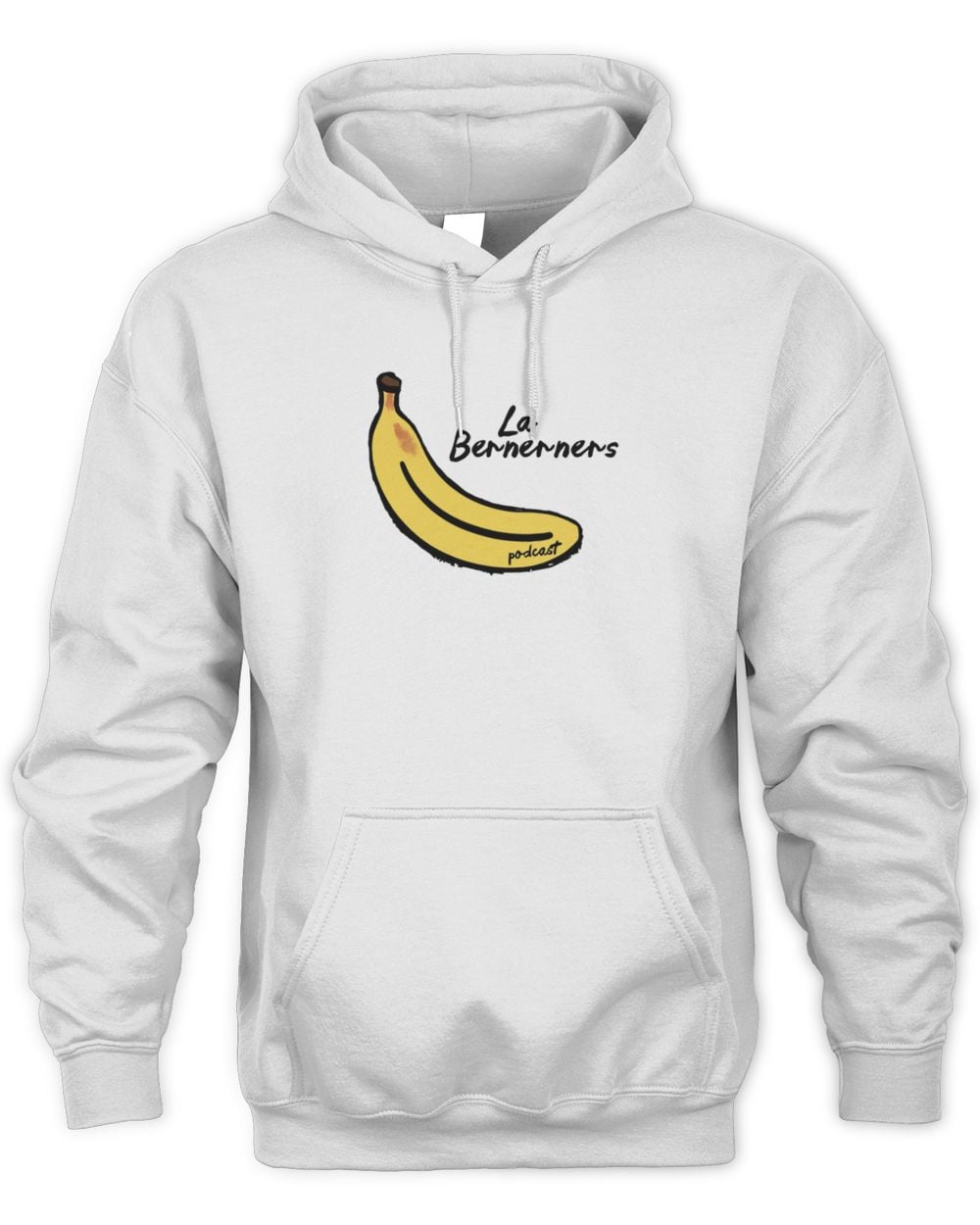 Exactly Right Store Bananas Bernerners White Hoodie