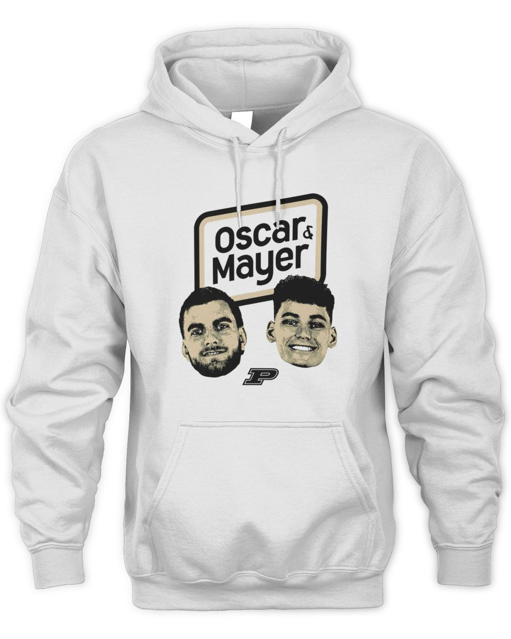 Oscar Cluff & Omer Mayer Purdue White "Oscar & Mayer" Hoodie Sweatshirt