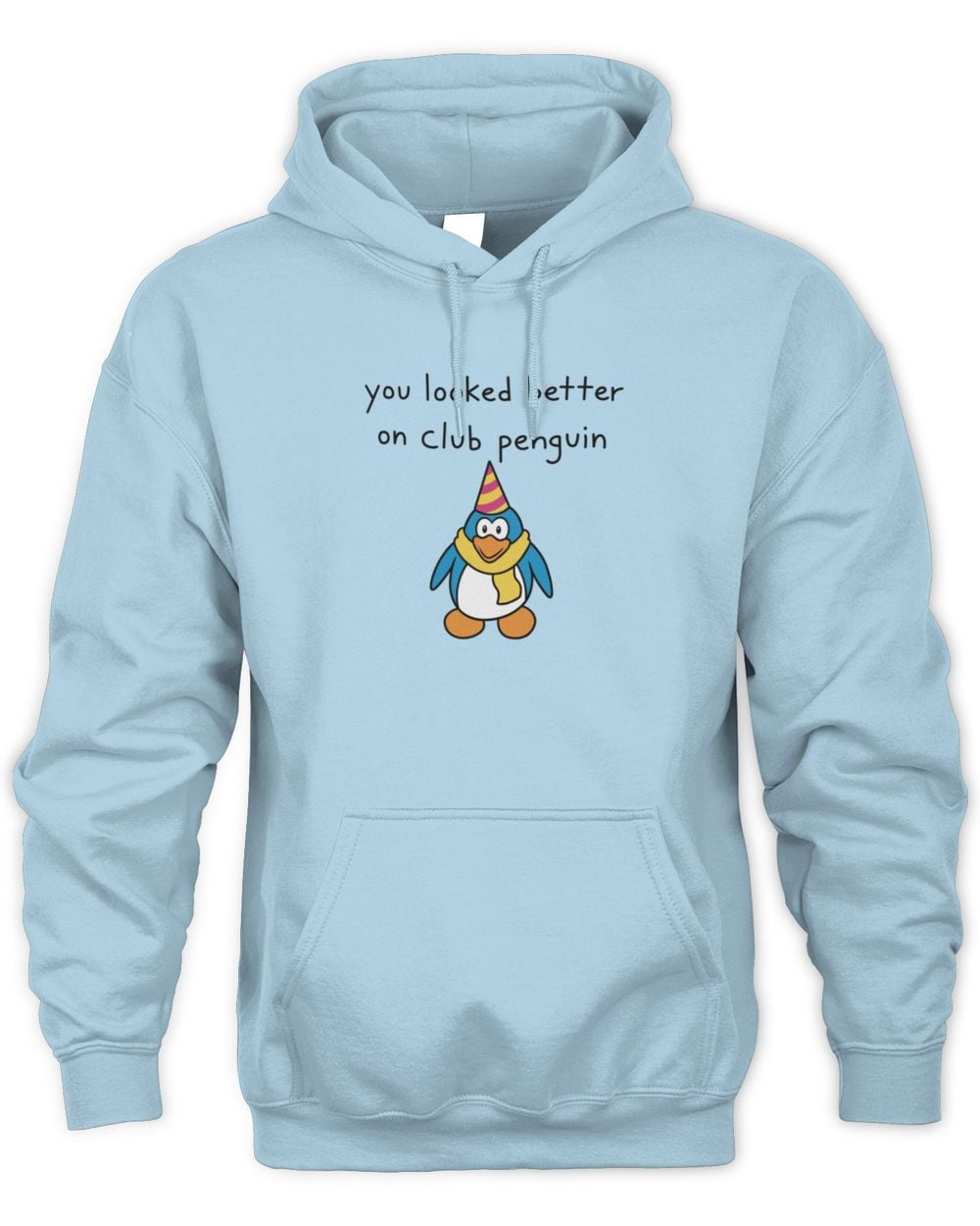 Sinjin Drowning You Looked Better On Club Penguin Hoodie Sweatshirt