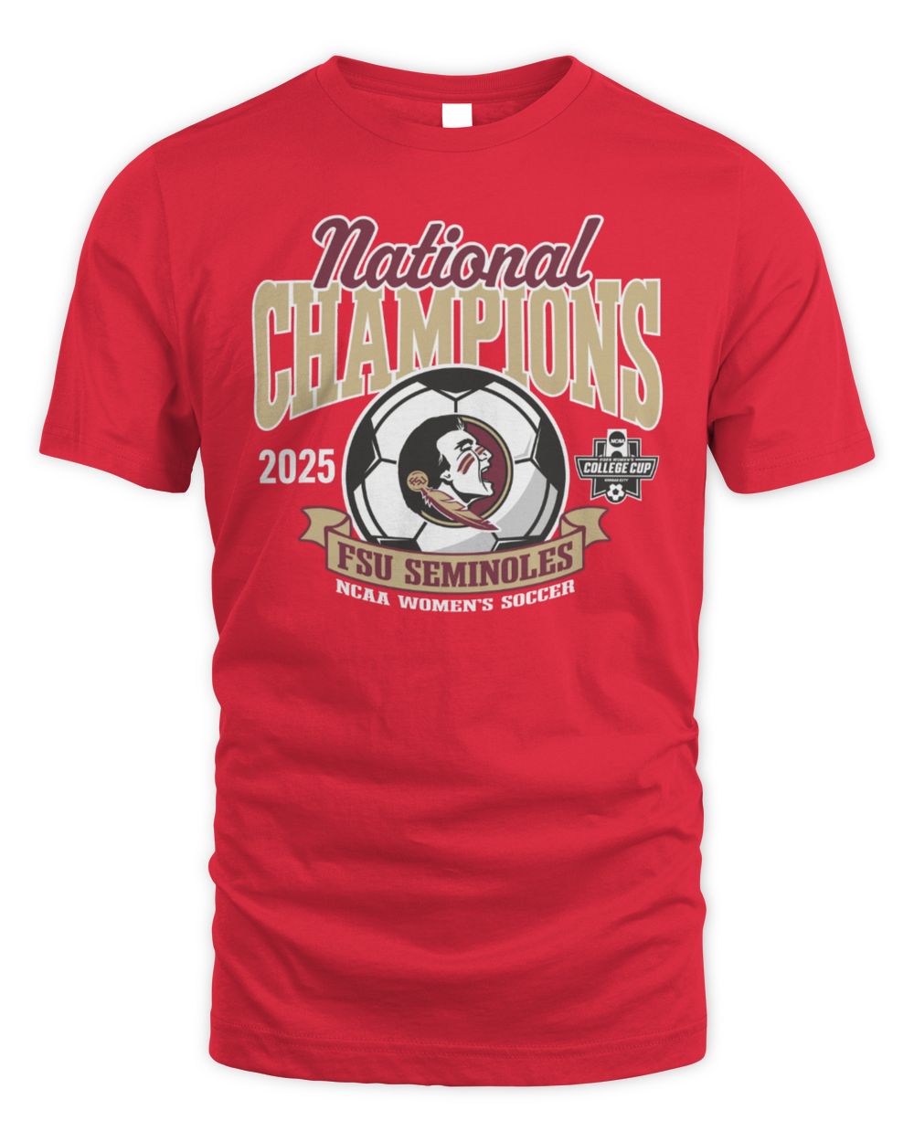 Blue 84 Unisex 2025 Women's Soccer National Champs Short Sleeve T-shirt